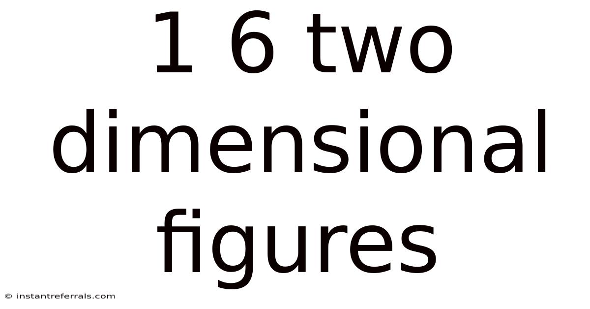 1 6 Two Dimensional Figures