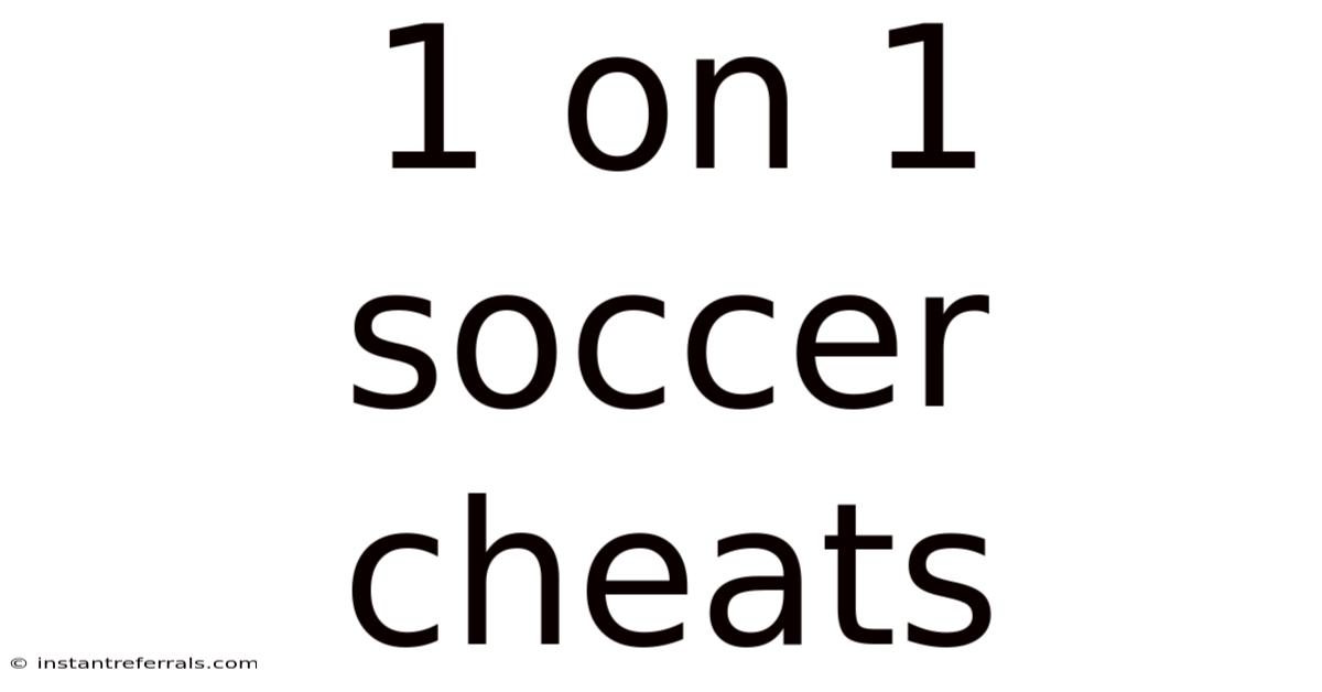 1 On 1 Soccer Cheats
