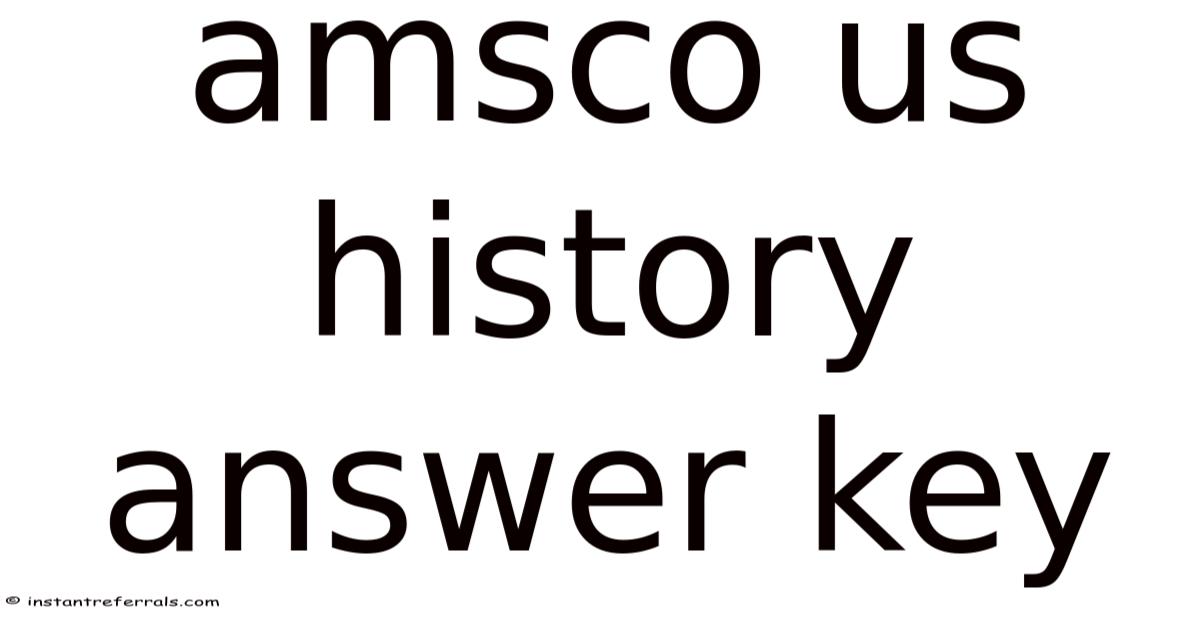 Amsco Us History Answer Key