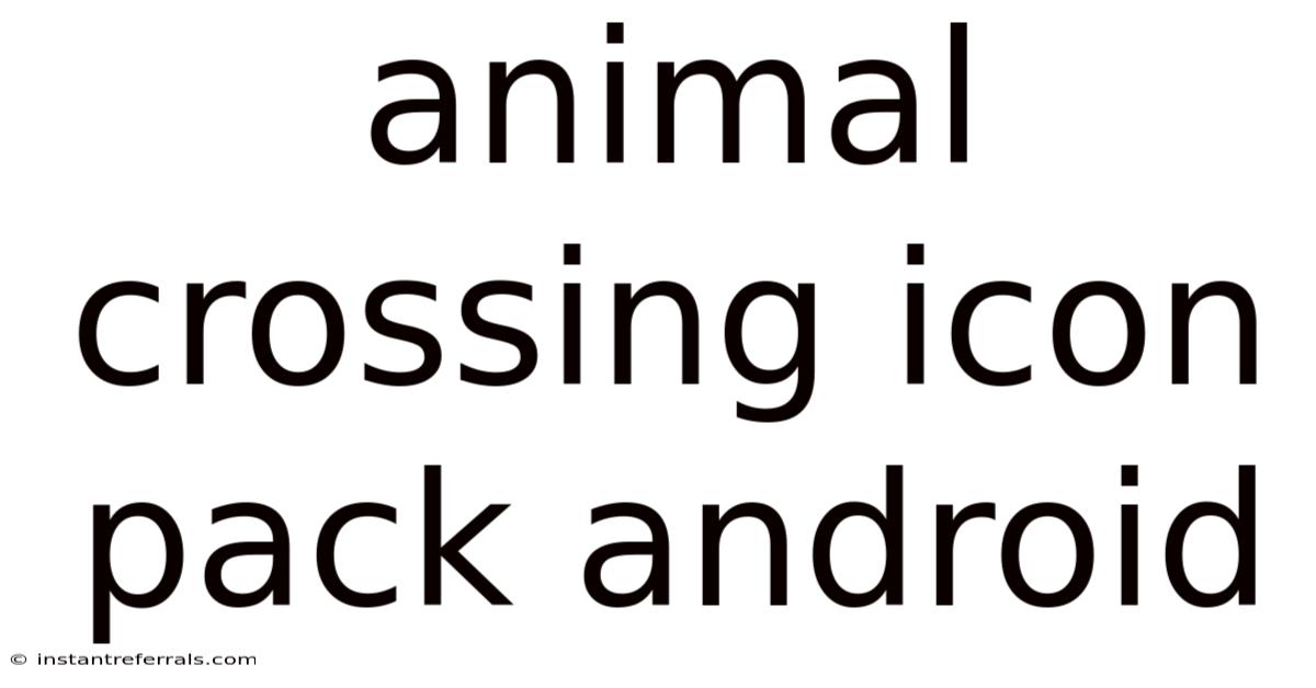Animal Crossing Icon Pack Android