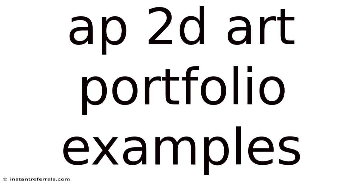 Ap 2d Art Portfolio Examples