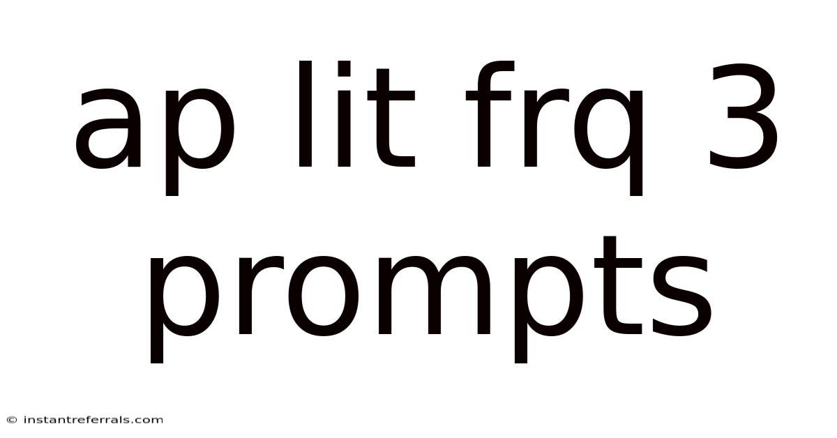 Ap Lit Frq 3 Prompts