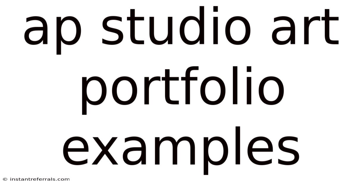 Ap Studio Art Portfolio Examples