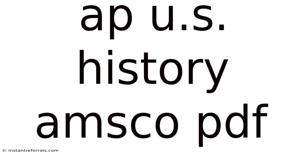 Ap U.s. History Amsco Pdf