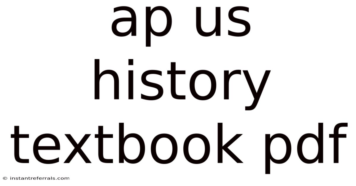 Ap Us History Textbook Pdf