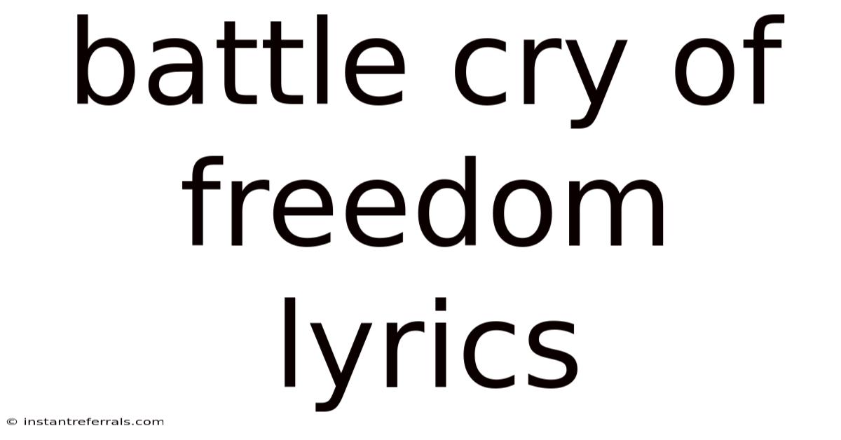 Battle Cry Of Freedom Lyrics