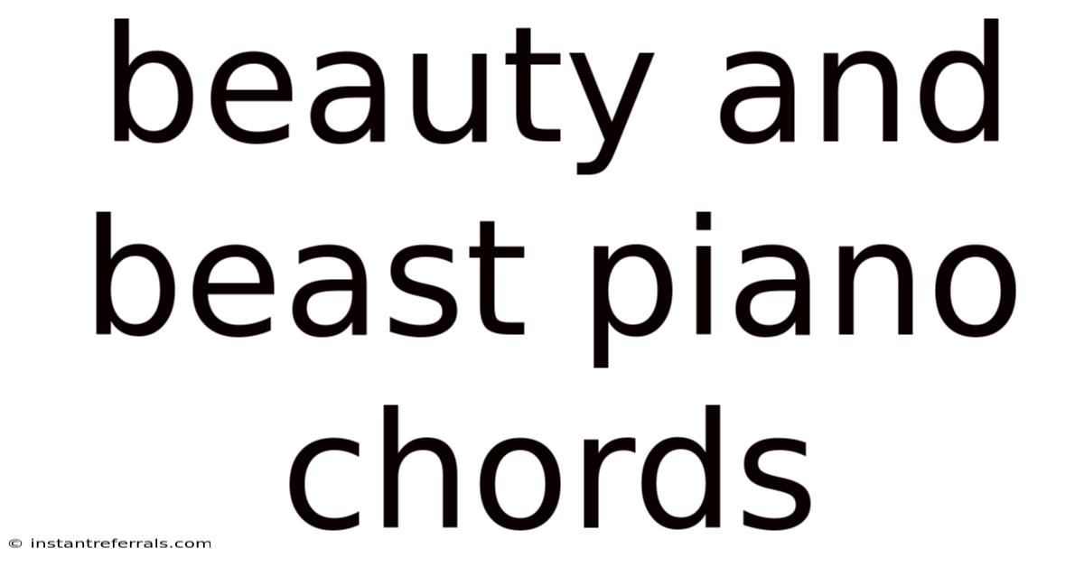 Beauty And Beast Piano Chords