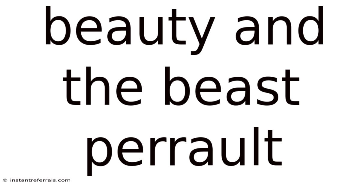Beauty And The Beast Perrault