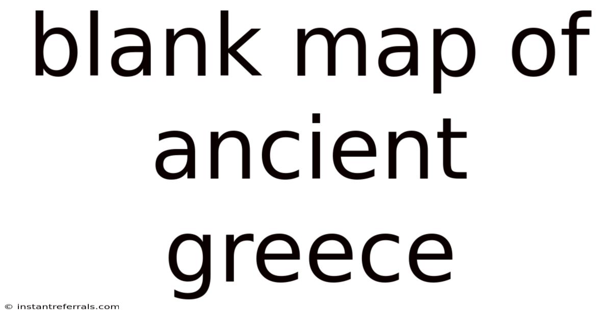 Blank Map Of Ancient Greece