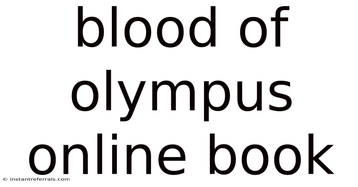 Blood Of Olympus Online Book
