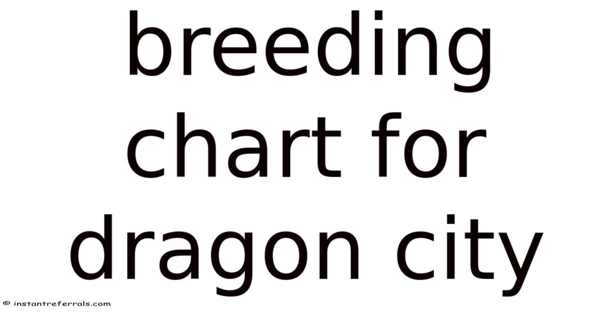 Breeding Chart For Dragon City