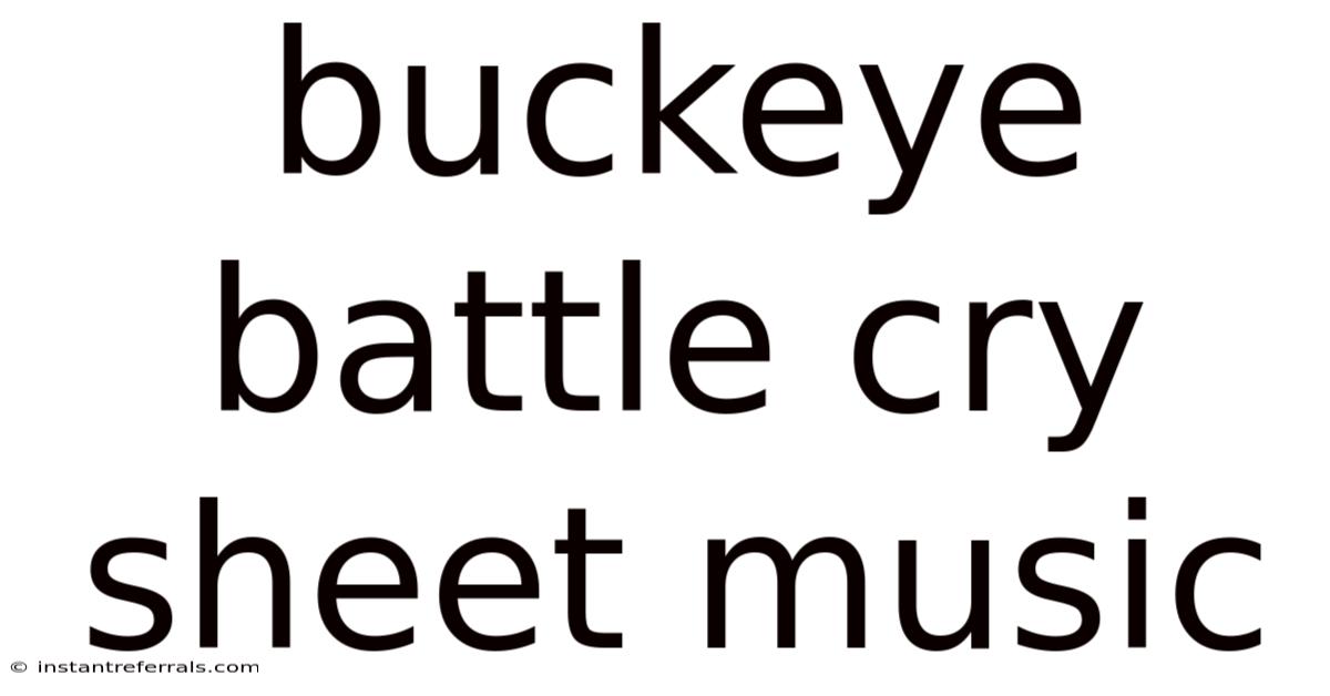 Buckeye Battle Cry Sheet Music