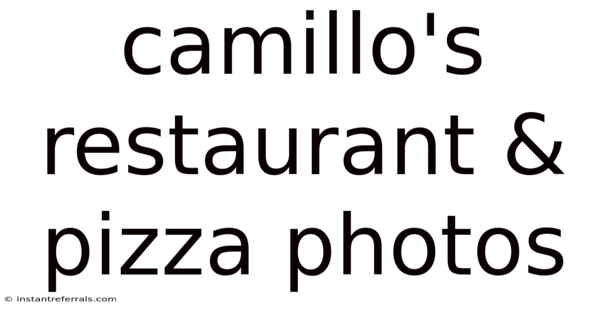 Camillo's Restaurant & Pizza Photos