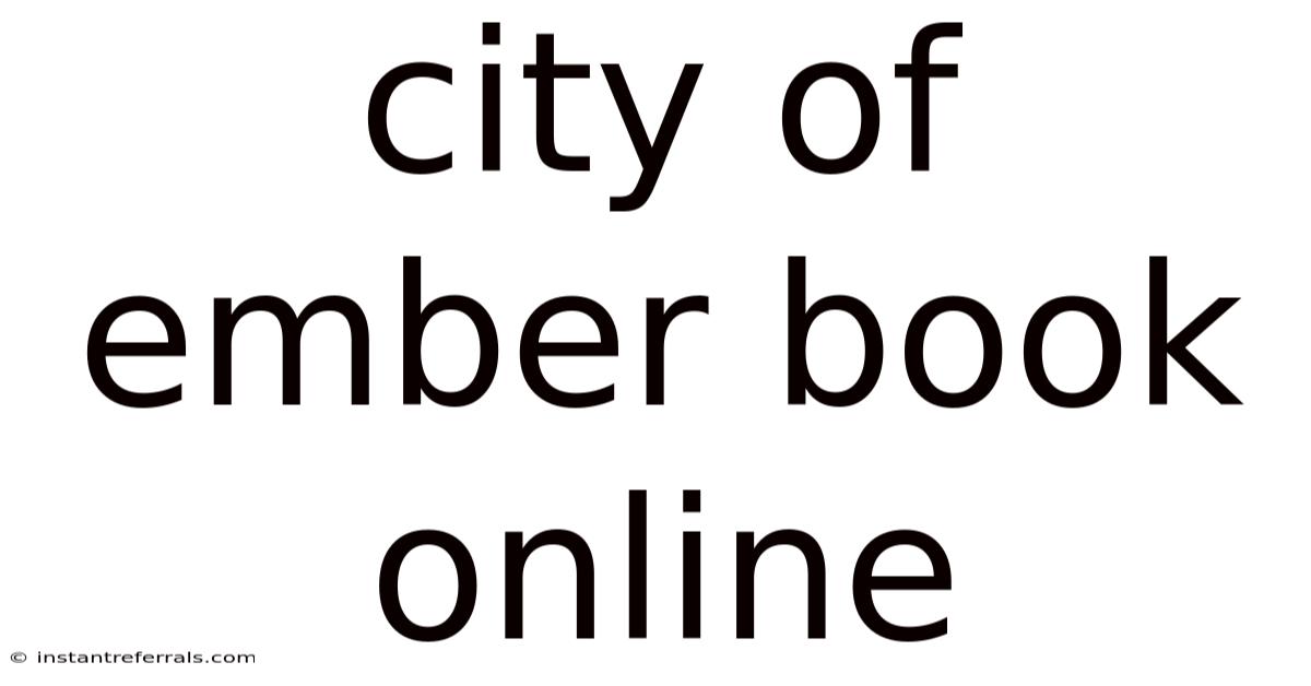 City Of Ember Book Online