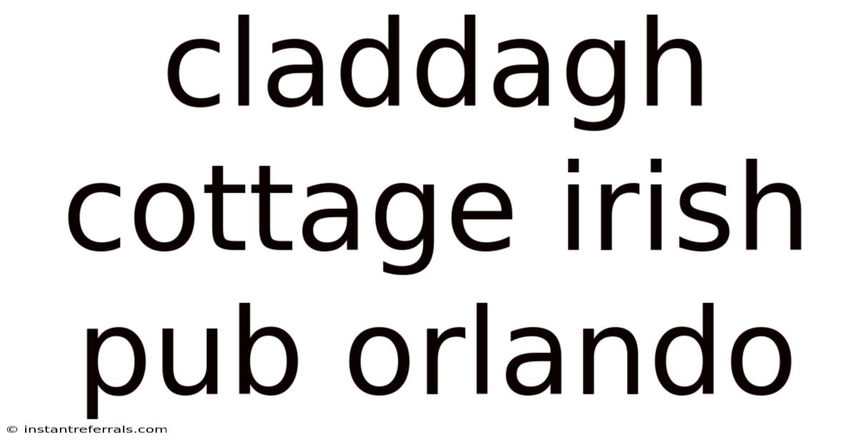 Claddagh Cottage Irish Pub Orlando