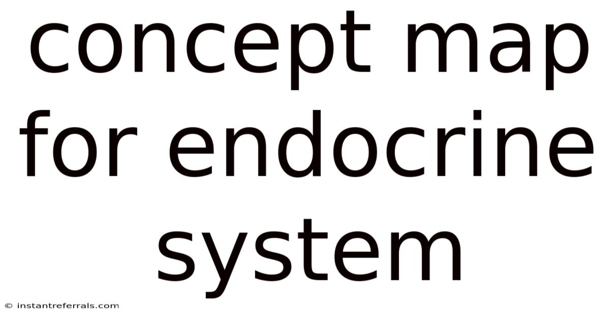 Concept Map For Endocrine System