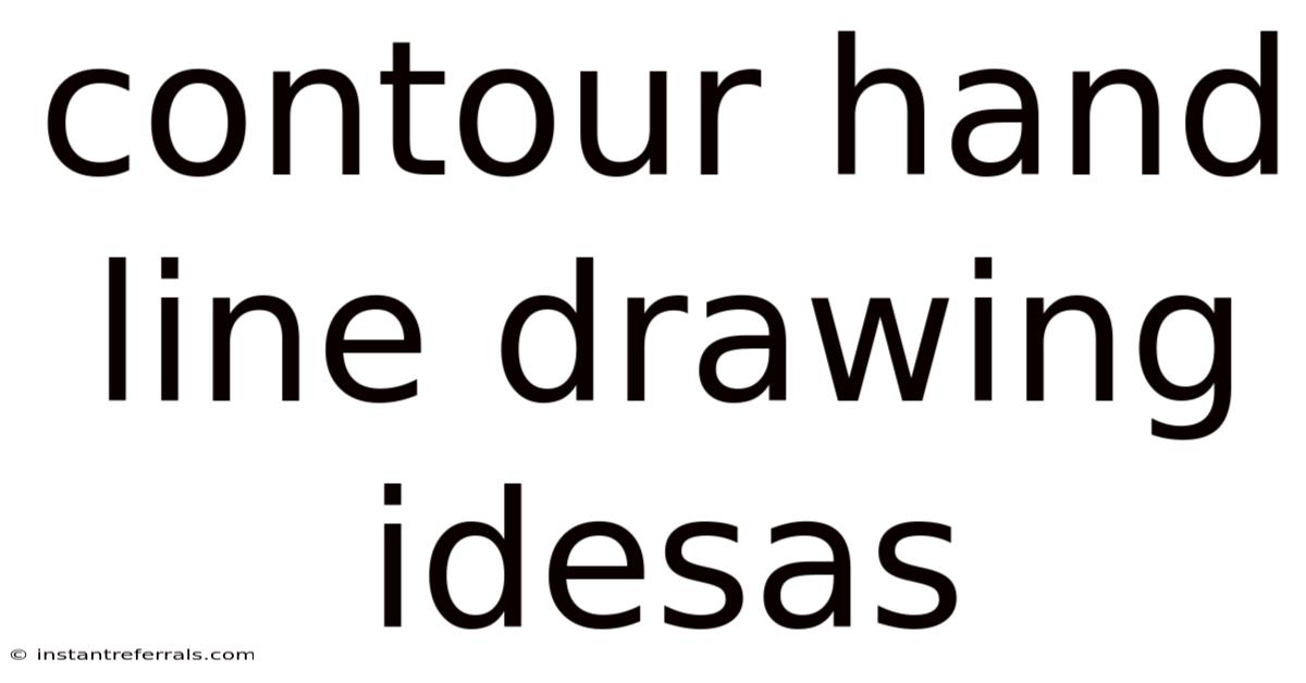 Contour Hand Line Drawing Idesas