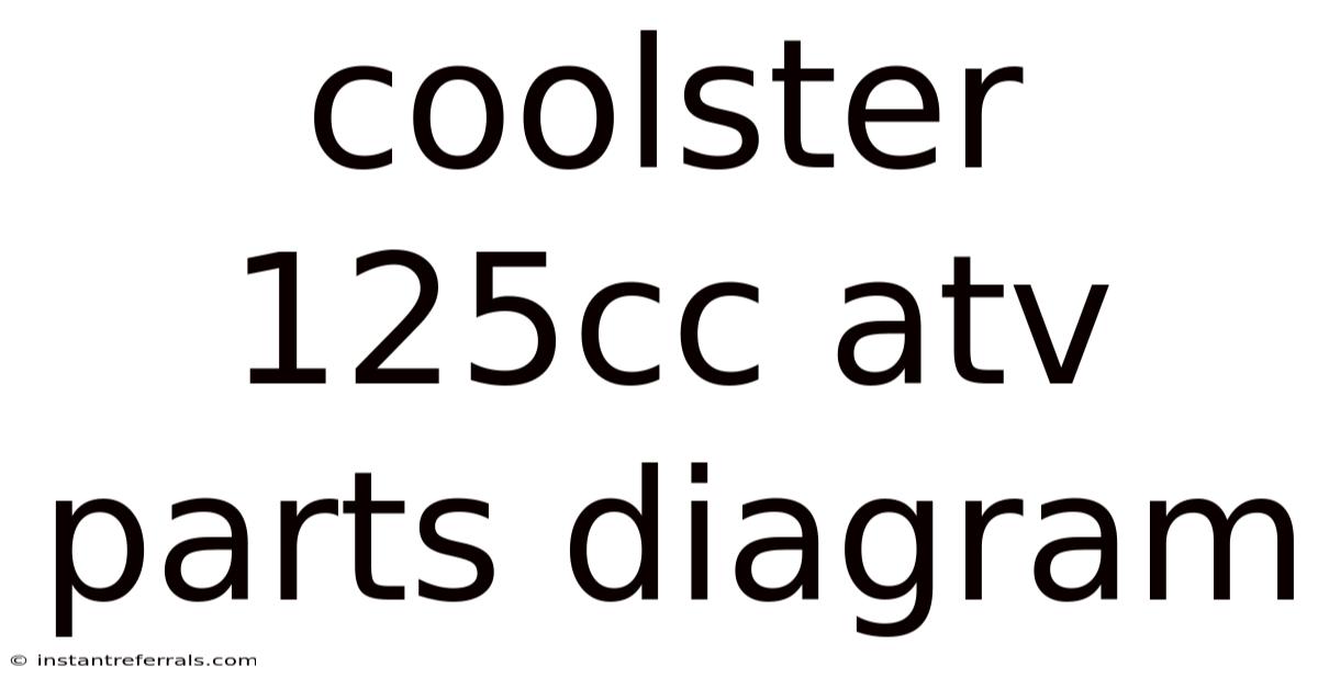 Coolster 125cc Atv Parts Diagram