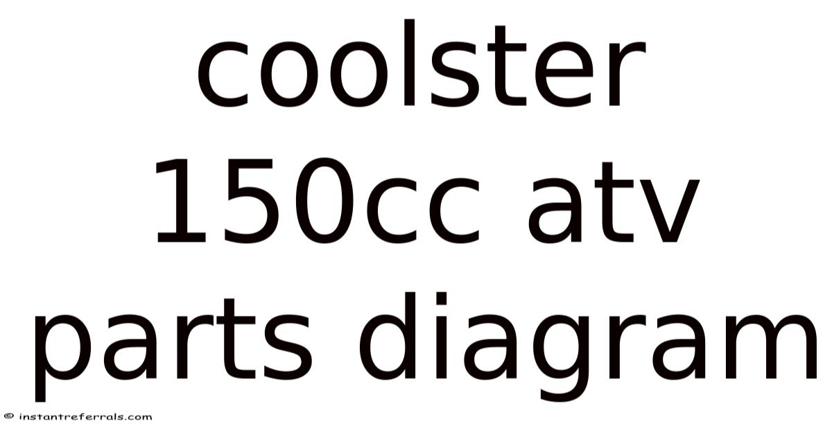 Coolster 150cc Atv Parts Diagram