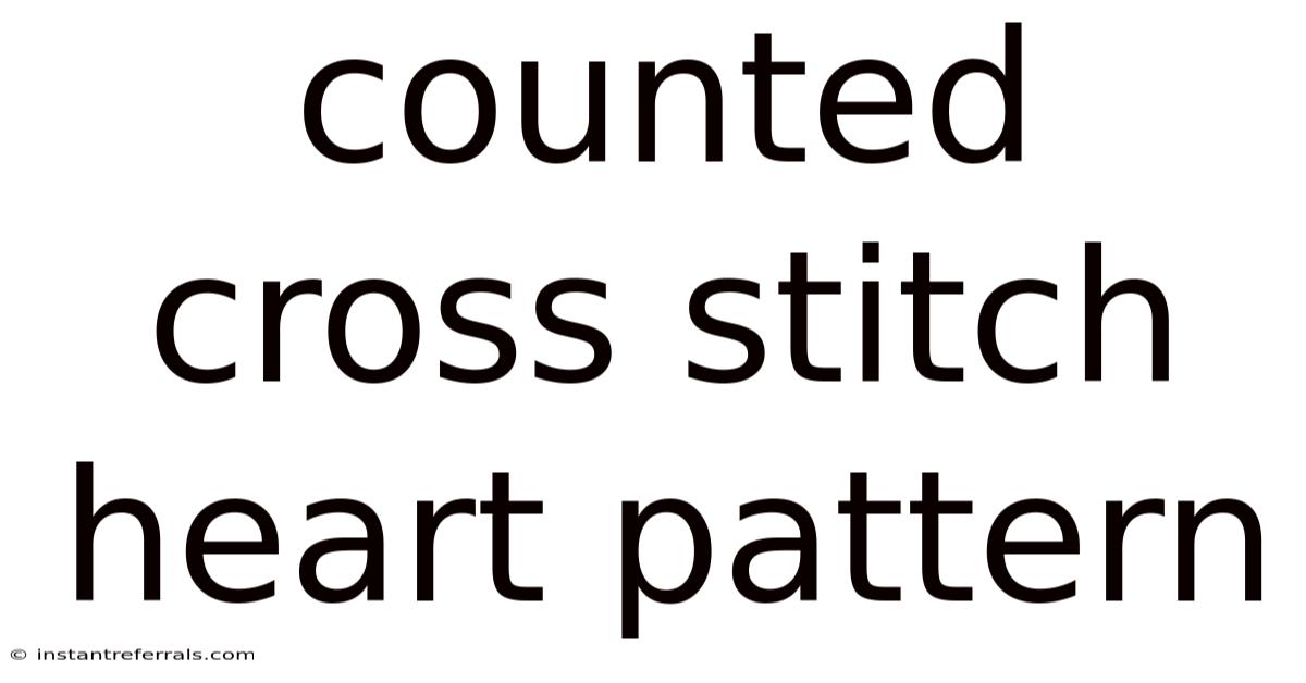 Counted Cross Stitch Heart Pattern