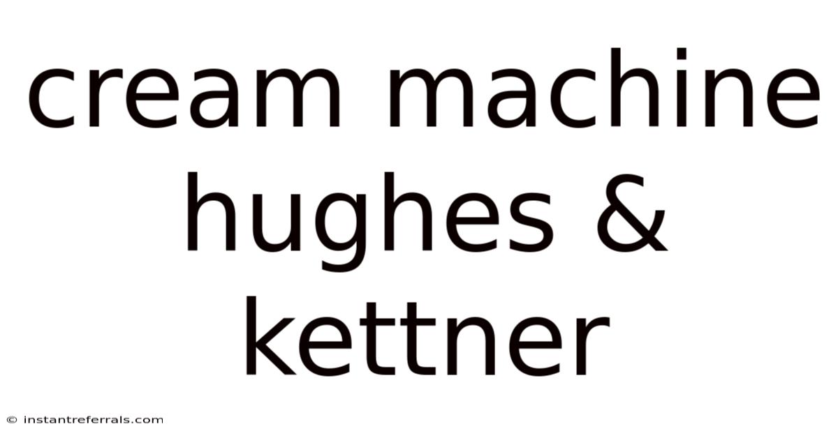 Cream Machine Hughes & Kettner