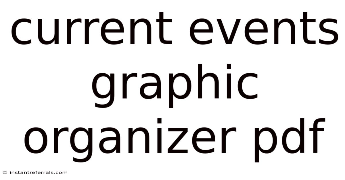 Current Events Graphic Organizer Pdf