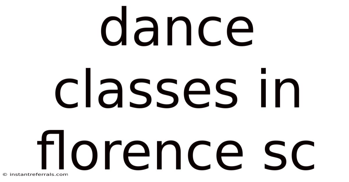 Dance Classes In Florence Sc