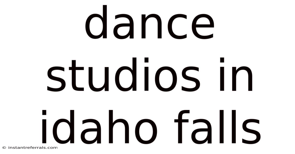Dance Studios In Idaho Falls