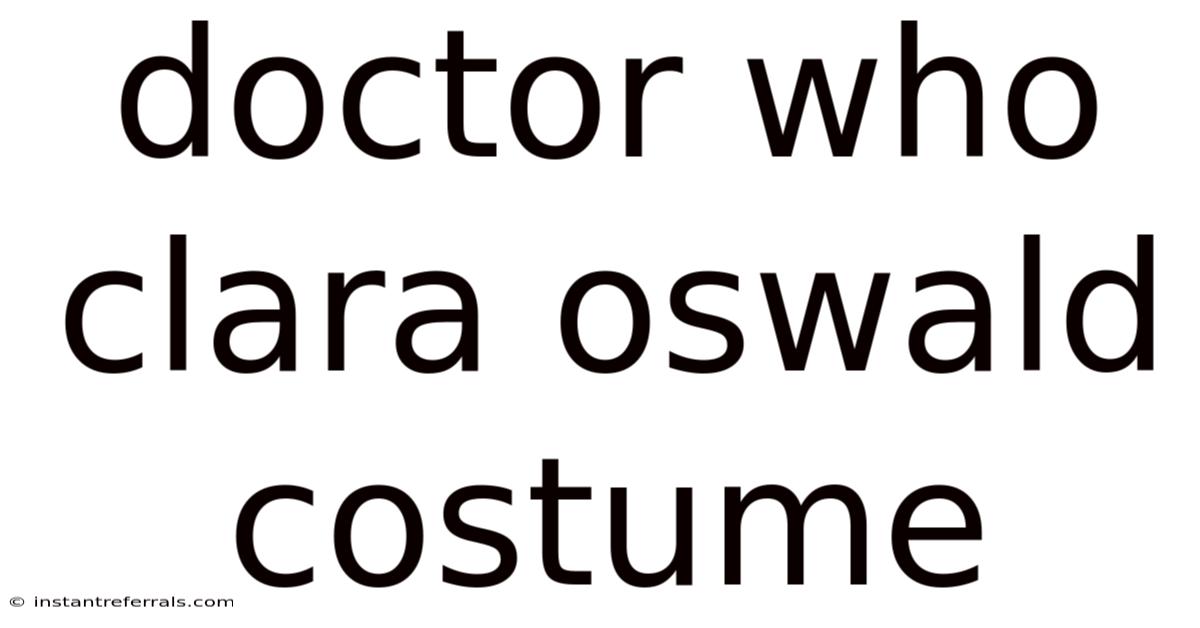 Doctor Who Clara Oswald Costume