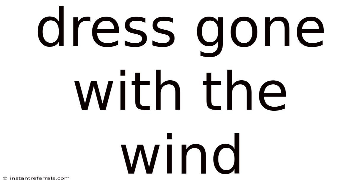 Dress Gone With The Wind