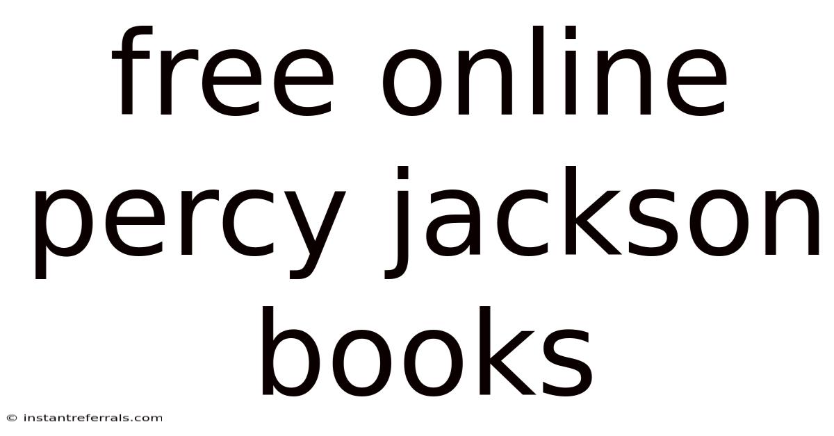 Free Online Percy Jackson Books