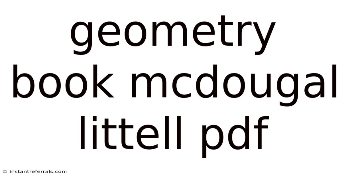 Geometry Book Mcdougal Littell Pdf
