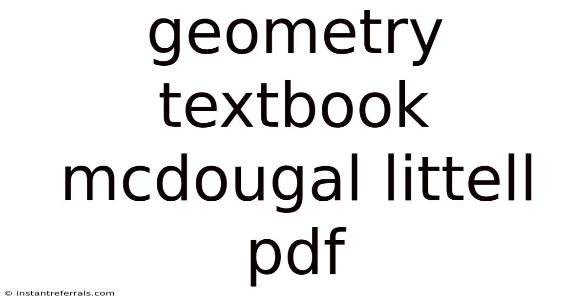 Geometry Textbook Mcdougal Littell Pdf