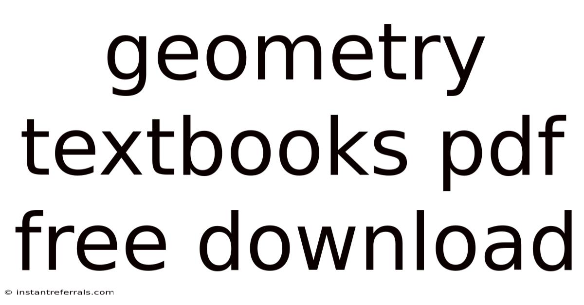 Geometry Textbooks Pdf Free Download