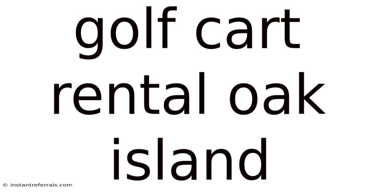 Golf Cart Rental Oak Island