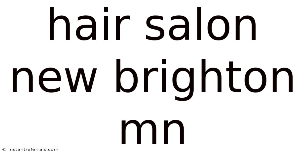 Hair Salon New Brighton Mn