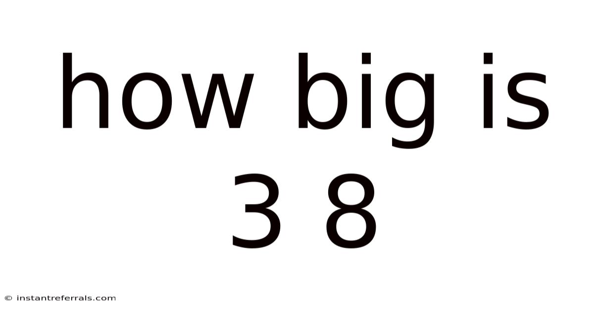 How Big Is 3 8