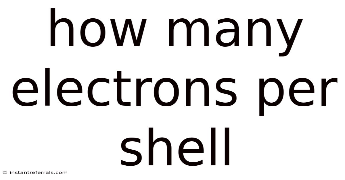 How Many Electrons Per Shell