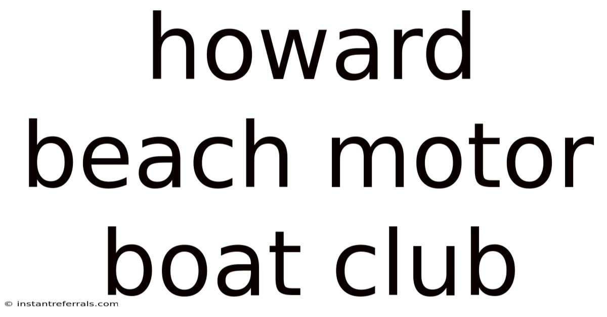 Howard Beach Motor Boat Club