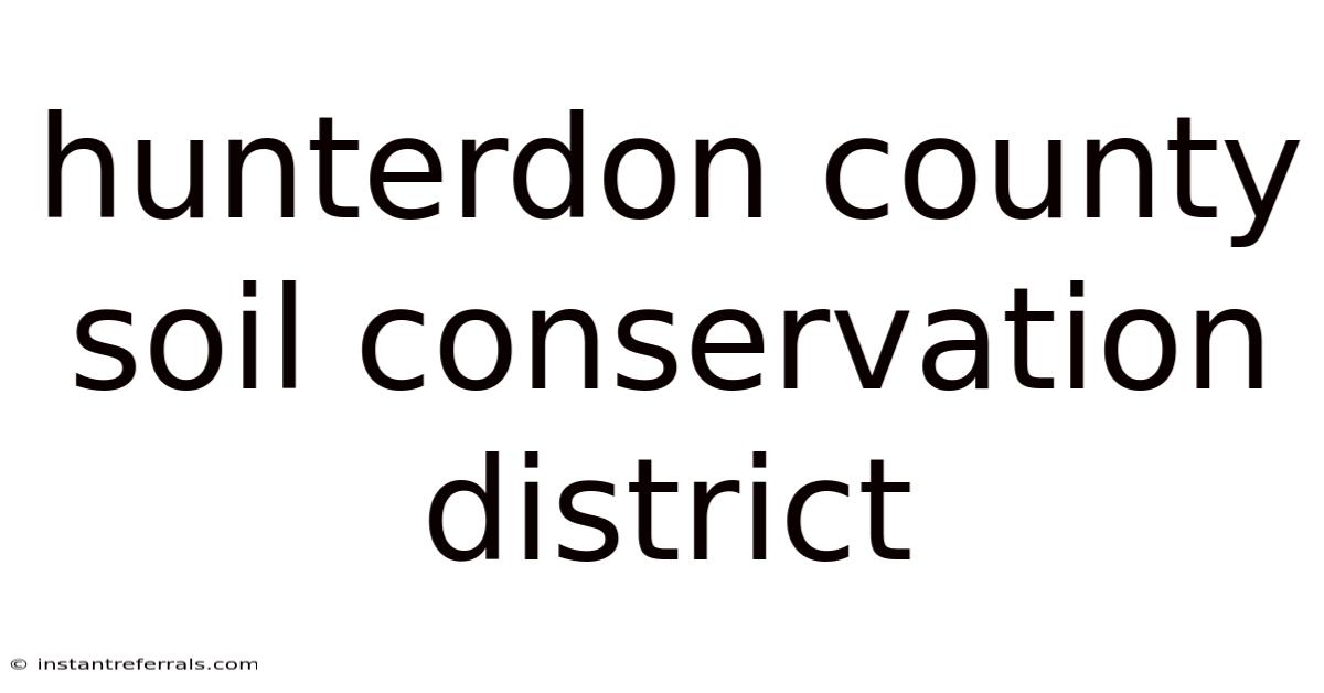 Hunterdon County Soil Conservation District
