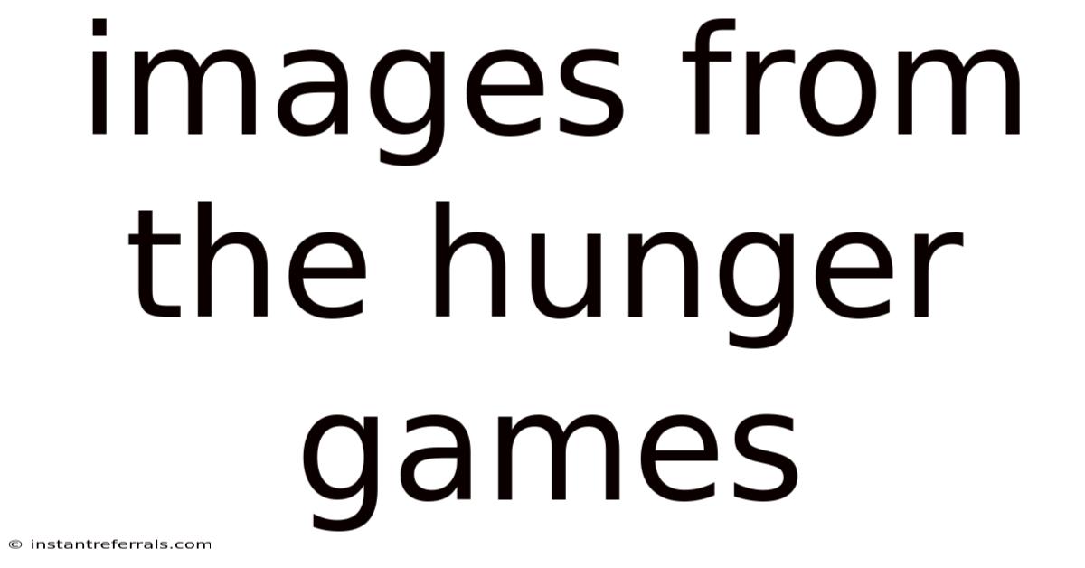 Images From The Hunger Games