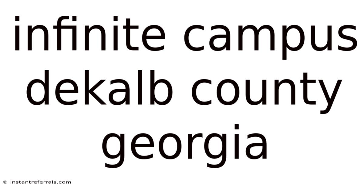 Infinite Campus Dekalb County Georgia