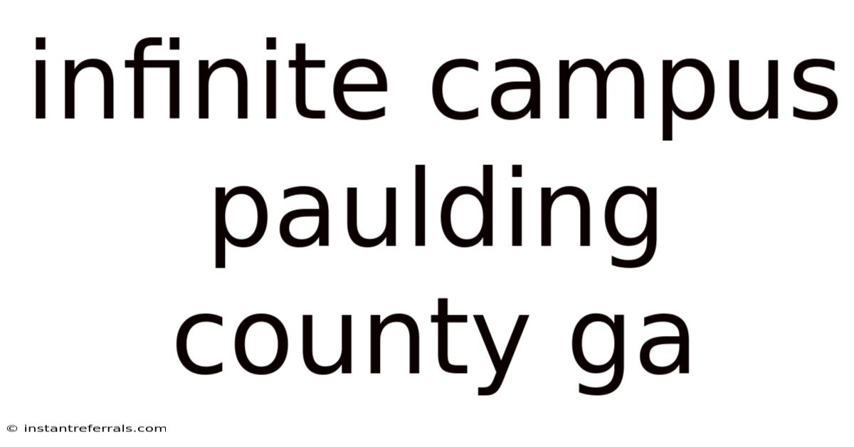 Infinite Campus Paulding County Ga