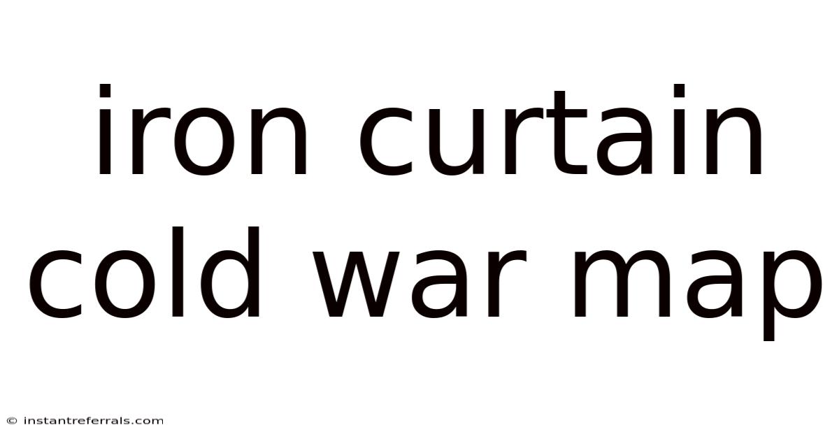 Iron Curtain Cold War Map