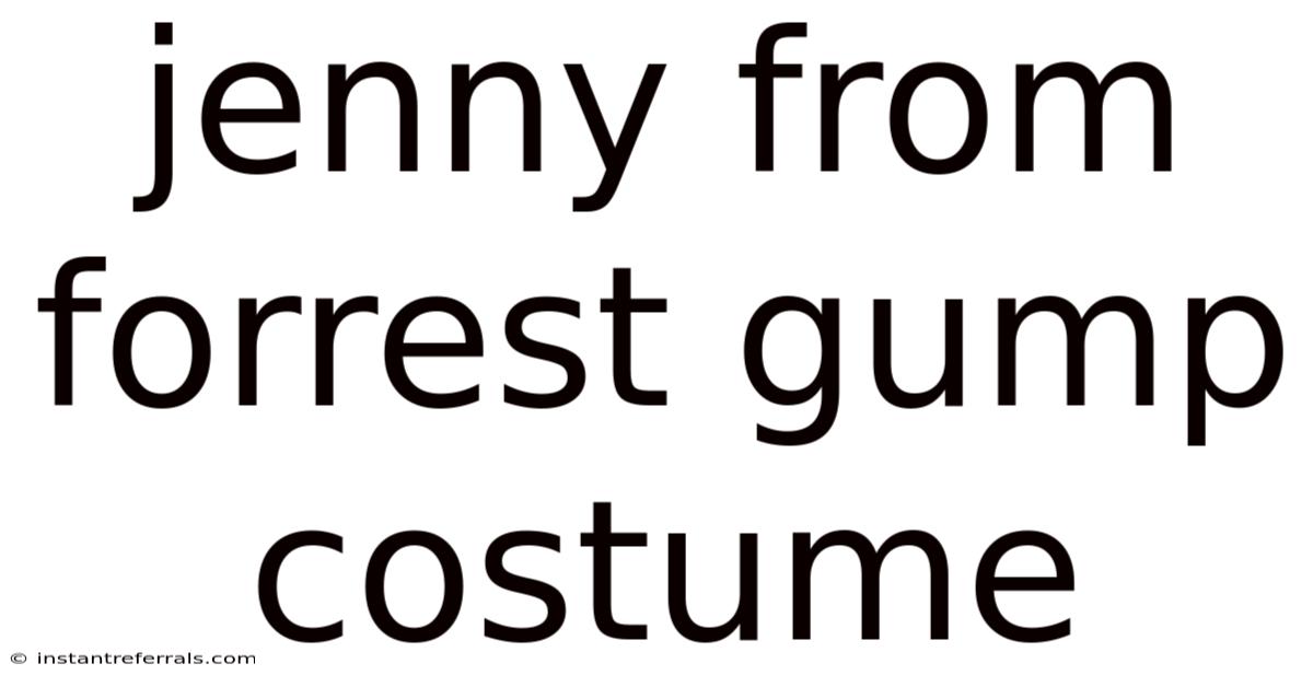 Jenny From Forrest Gump Costume