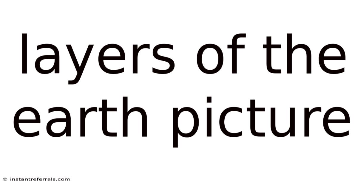 Layers Of The Earth Picture
