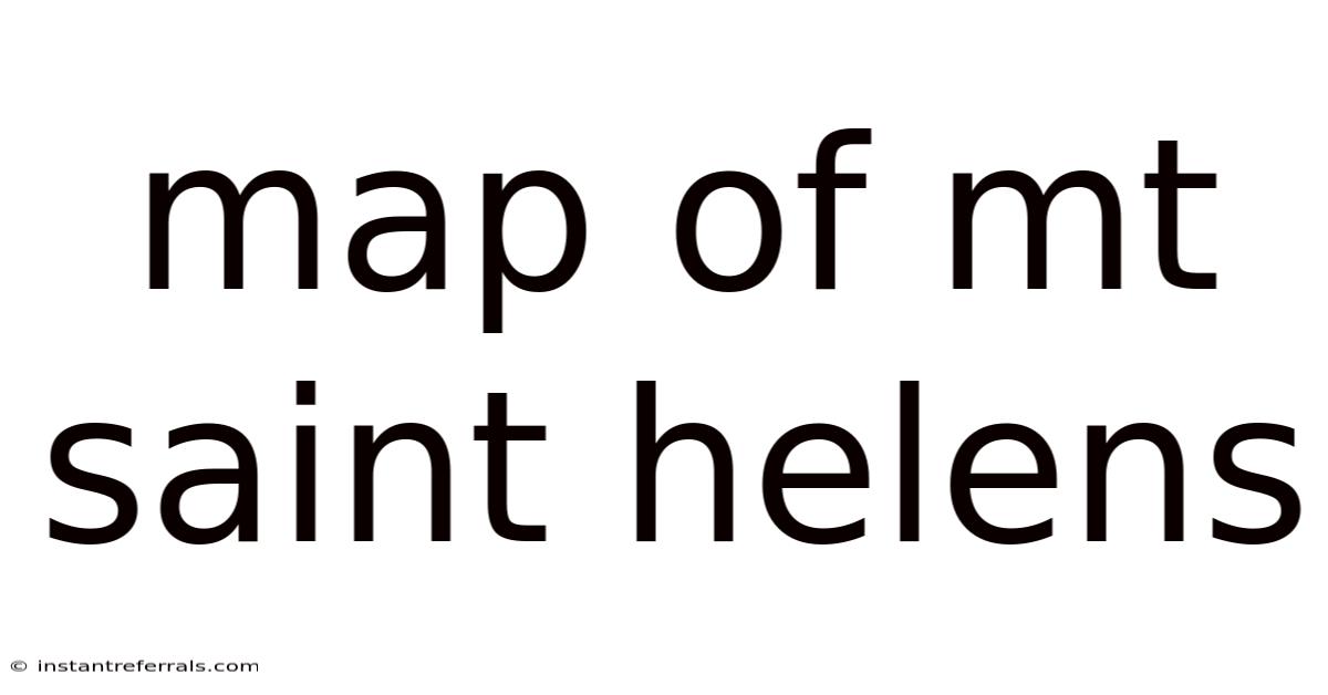 Map Of Mt Saint Helens