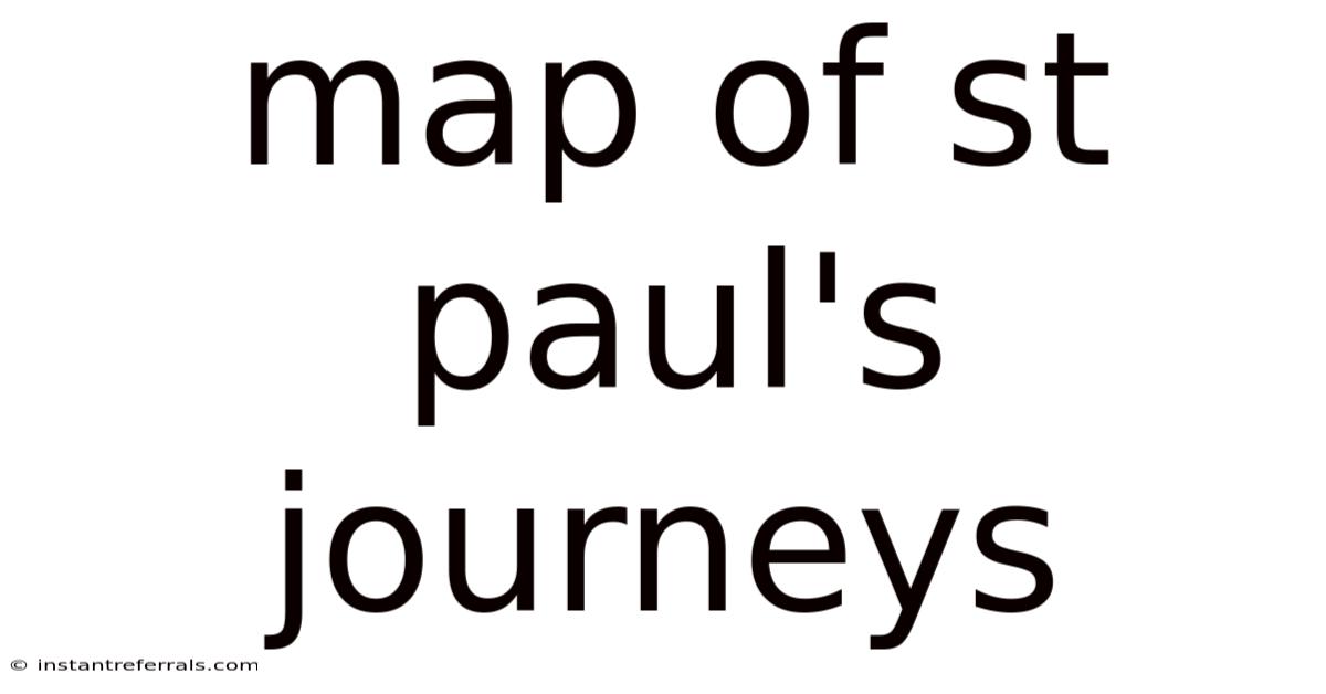 Map Of St Paul's Journeys
