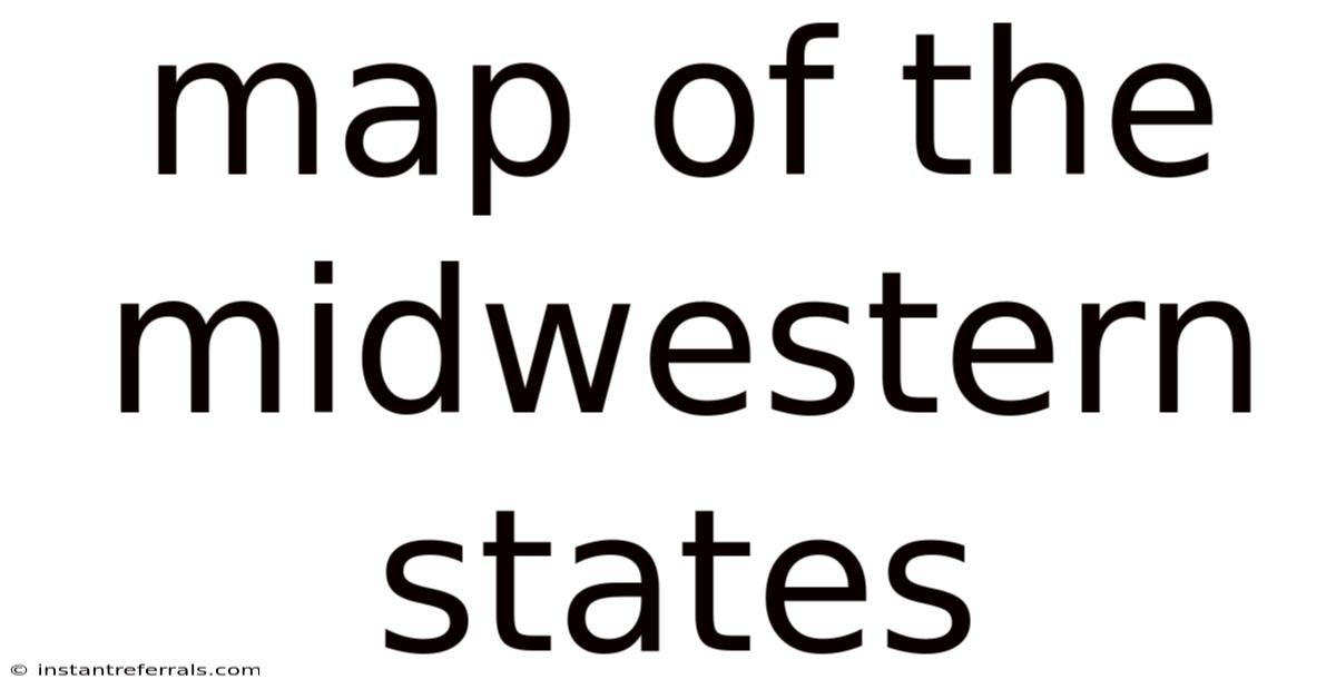 Map Of The Midwestern States