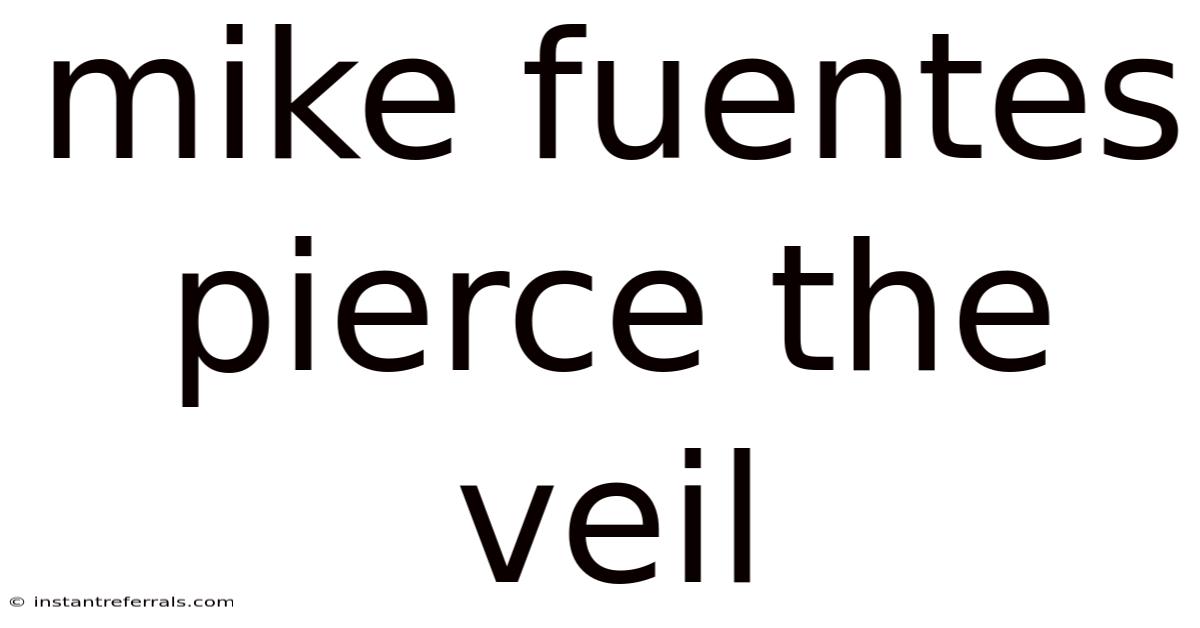 Mike Fuentes Pierce The Veil